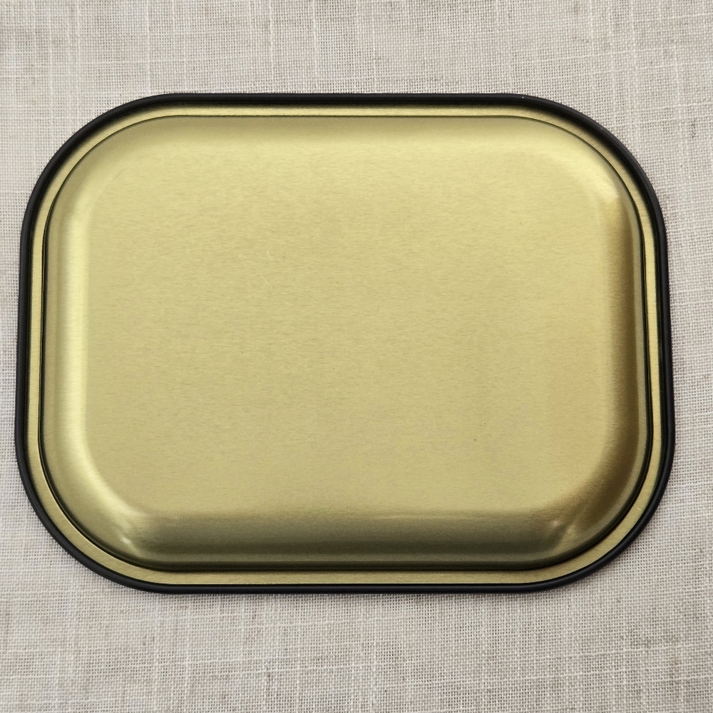 Curious Prints Metal Tray Vintage Scientific Mushroom Design - 5 x 7"- Like New - Picture 3 of 4